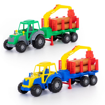 Трактор с полуприцепом-лесовозом Алтай Полесье 35370